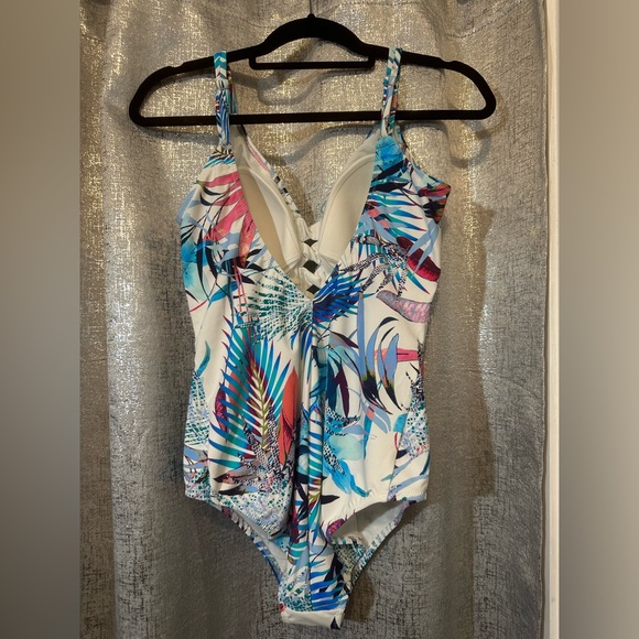 Profile By Gottex Turkiz One-Piece Swimsuit, Size 14 NWT - Picture 5 of 8